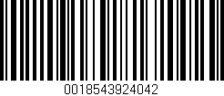 Código de barras (EAN, GTIN, SKU, ISBN): '0018543924042'