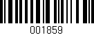 Código de barras (EAN, GTIN, SKU, ISBN): '001859'
