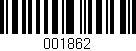 Código de barras (EAN, GTIN, SKU, ISBN): '001862'