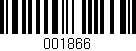 Código de barras (EAN, GTIN, SKU, ISBN): '001866'