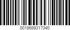 Código de barras (EAN, GTIN, SKU, ISBN): '0018689317340'