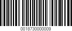 Código de barras (EAN, GTIN, SKU, ISBN): '0018730000009'