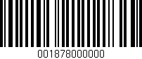 Código de barras (EAN, GTIN, SKU, ISBN): '001878000000'