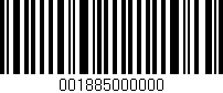 Código de barras (EAN, GTIN, SKU, ISBN): '001885000000'