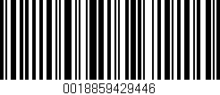 Código de barras (EAN, GTIN, SKU, ISBN): '0018859429446'