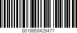 Código de barras (EAN, GTIN, SKU, ISBN): '0018859429477'
