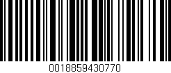 Código de barras (EAN, GTIN, SKU, ISBN): '0018859430770'
