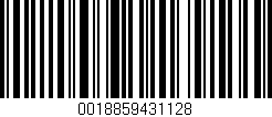 Código de barras (EAN, GTIN, SKU, ISBN): '0018859431128'
