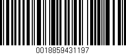 Código de barras (EAN, GTIN, SKU, ISBN): '0018859431197'
