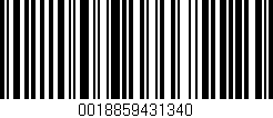 Código de barras (EAN, GTIN, SKU, ISBN): '0018859431340'