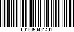 Código de barras (EAN, GTIN, SKU, ISBN): '0018859431401'