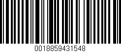 Código de barras (EAN, GTIN, SKU, ISBN): '0018859431548'