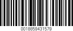 Código de barras (EAN, GTIN, SKU, ISBN): '0018859431579'