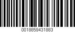Código de barras (EAN, GTIN, SKU, ISBN): '0018859431883'