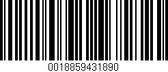 Código de barras (EAN, GTIN, SKU, ISBN): '0018859431890'