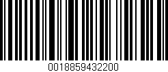 Código de barras (EAN, GTIN, SKU, ISBN): '0018859432200'