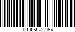 Código de barras (EAN, GTIN, SKU, ISBN): '0018859432354'