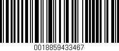 Código de barras (EAN, GTIN, SKU, ISBN): '0018859433467'