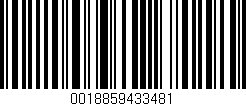 Código de barras (EAN, GTIN, SKU, ISBN): '0018859433481'