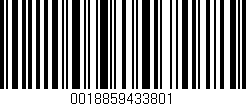 Código de barras (EAN, GTIN, SKU, ISBN): '0018859433801'
