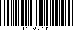 Código de barras (EAN, GTIN, SKU, ISBN): '0018859433917'