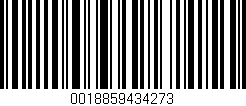 Código de barras (EAN, GTIN, SKU, ISBN): '0018859434273'