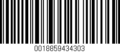 Código de barras (EAN, GTIN, SKU, ISBN): '0018859434303'