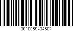 Código de barras (EAN, GTIN, SKU, ISBN): '0018859434587'