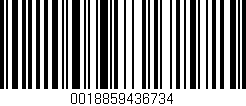 Código de barras (EAN, GTIN, SKU, ISBN): '0018859436734'