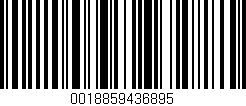 Código de barras (EAN, GTIN, SKU, ISBN): '0018859436895'