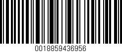 Código de barras (EAN, GTIN, SKU, ISBN): '0018859436956'