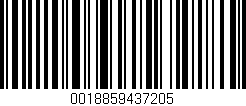Código de barras (EAN, GTIN, SKU, ISBN): '0018859437205'
