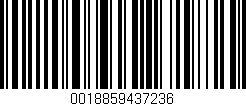 Código de barras (EAN, GTIN, SKU, ISBN): '0018859437236'