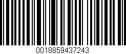 Código de barras (EAN, GTIN, SKU, ISBN): '0018859437243'