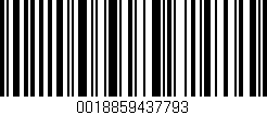 Código de barras (EAN, GTIN, SKU, ISBN): '0018859437793'