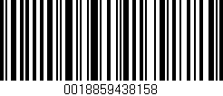 Código de barras (EAN, GTIN, SKU, ISBN): '0018859438158'