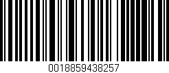 Código de barras (EAN, GTIN, SKU, ISBN): '0018859438257'