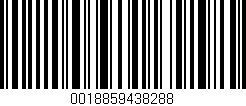 Código de barras (EAN, GTIN, SKU, ISBN): '0018859438288'
