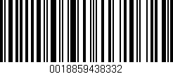 Código de barras (EAN, GTIN, SKU, ISBN): '0018859438332'