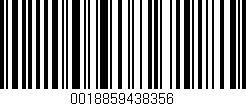 Código de barras (EAN, GTIN, SKU, ISBN): '0018859438356'
