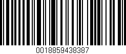 Código de barras (EAN, GTIN, SKU, ISBN): '0018859438387'