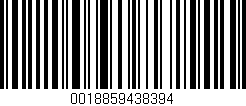Código de barras (EAN, GTIN, SKU, ISBN): '0018859438394'