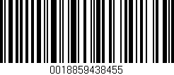 Código de barras (EAN, GTIN, SKU, ISBN): '0018859438455'