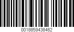Código de barras (EAN, GTIN, SKU, ISBN): '0018859438462'