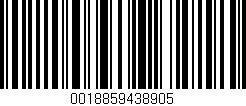 Código de barras (EAN, GTIN, SKU, ISBN): '0018859438905'