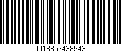 Código de barras (EAN, GTIN, SKU, ISBN): '0018859438943'