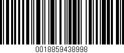 Código de barras (EAN, GTIN, SKU, ISBN): '0018859438998'