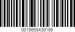 Código de barras (EAN, GTIN, SKU, ISBN): '0018859439186'