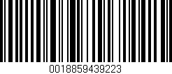 Código de barras (EAN, GTIN, SKU, ISBN): '0018859439223'