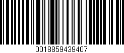 Código de barras (EAN, GTIN, SKU, ISBN): '0018859439407'